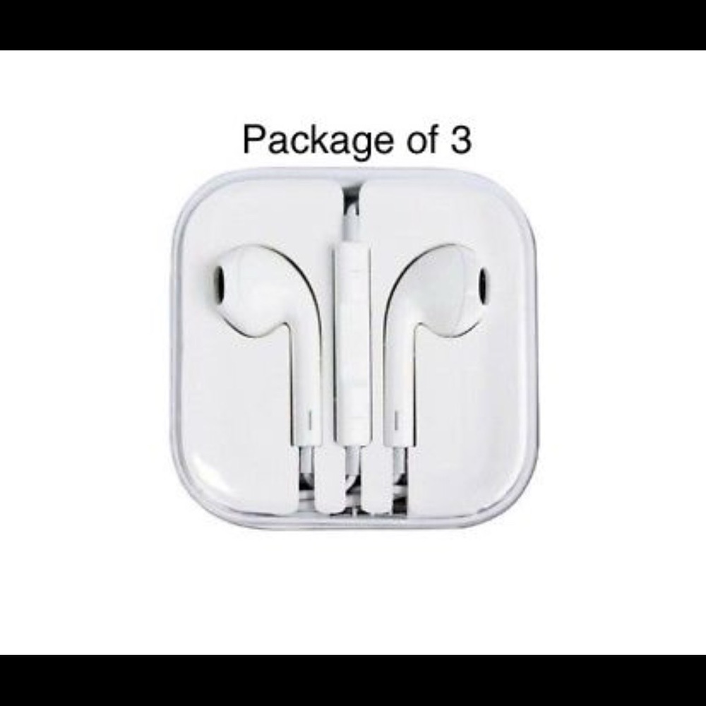 Earbuds with Remote and Mic for iphone (Pack of 3)